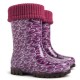 Детские резиновые сапоги Demar TWISTER LUX PRINT O ( аметист )